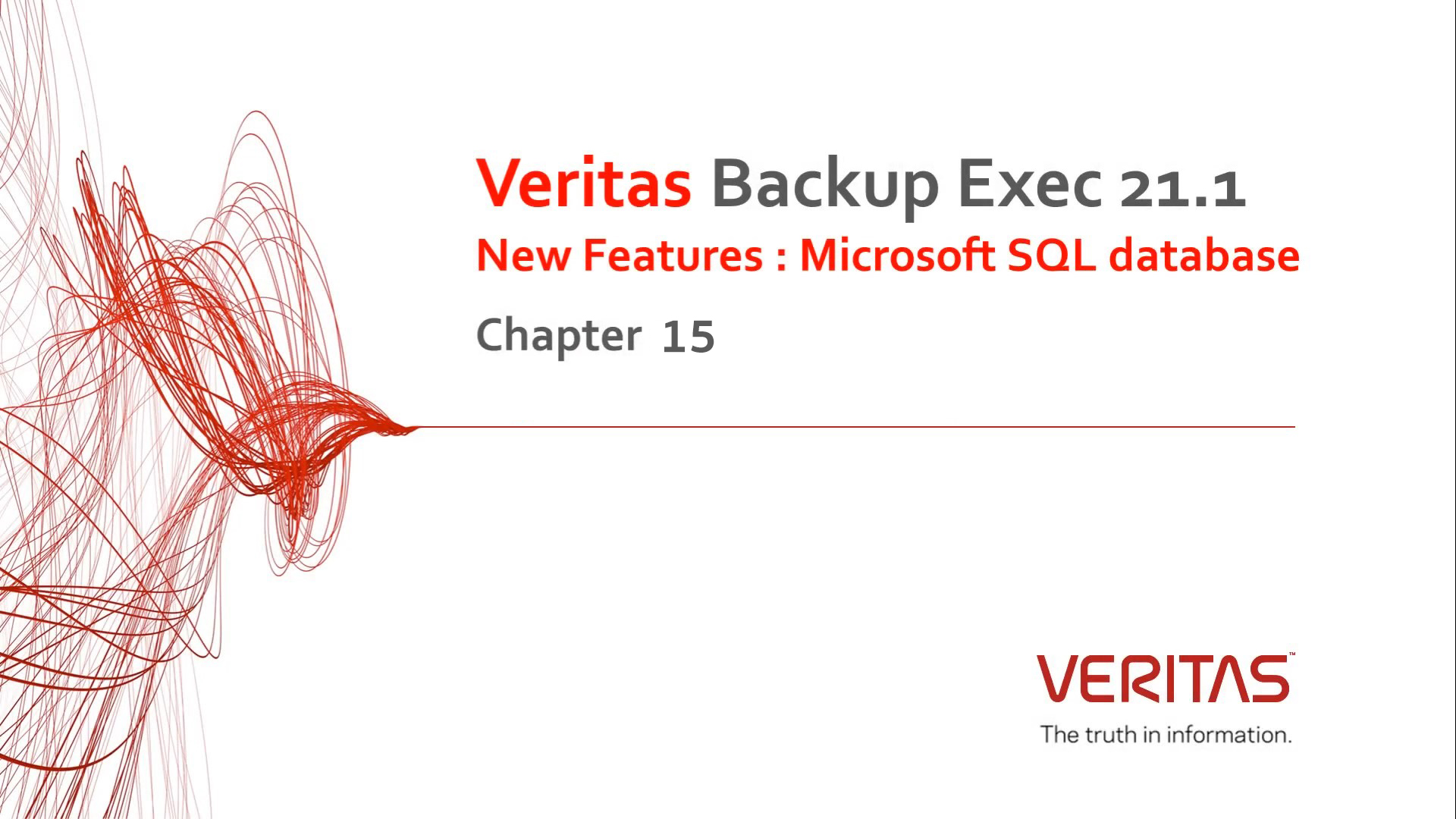 Chapter 15 Veritas Backup Exec 21.1 New Features : Microsoft SQL ...